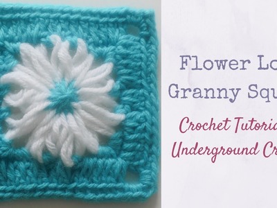 Flower Loom Granny Square Tutorial.Crochet Pattern