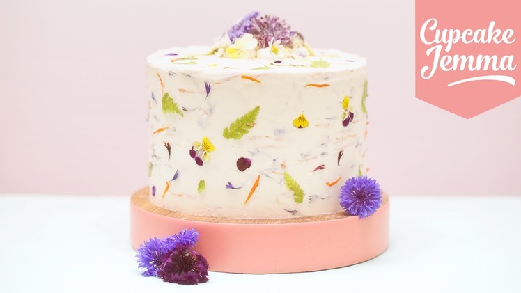 GROWWILD! How to use Real Edible Flowers to Decorate your Cakes | Cupcake Jemma