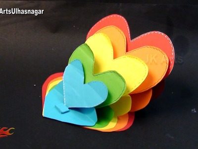 Heart Easel Card  Idea | Tutorial link in description | JK Craft Idea 094