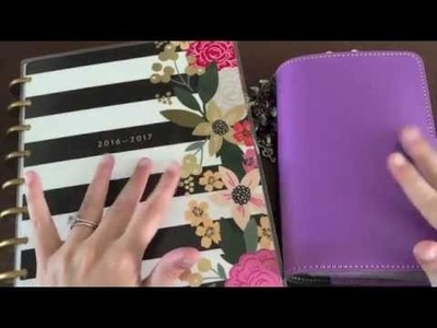 How I'm Using My Happy Planner and Personal Filofax - Planner Setup Walk Through - Part 1