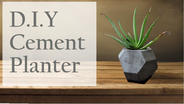 How To DIY Cement Planter