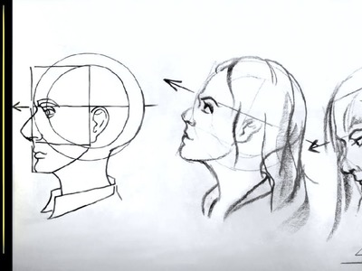 How to draw Head angles from the side