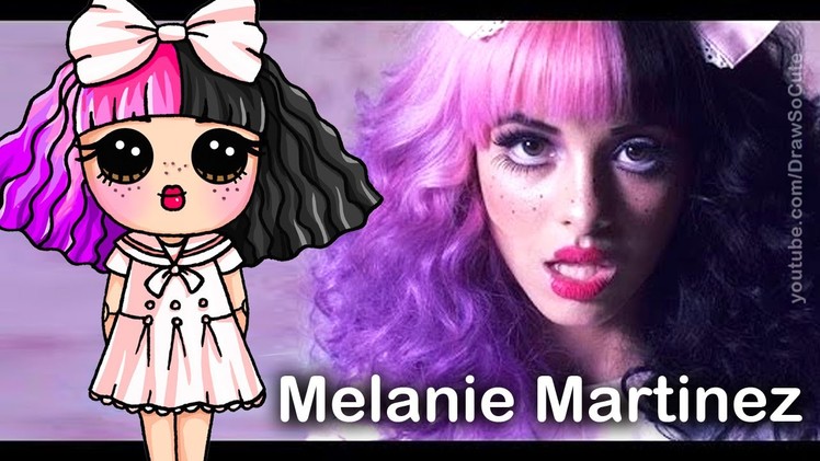 How to Draw Melanie Martinez step by step Chibi - Dollhouse Music Video