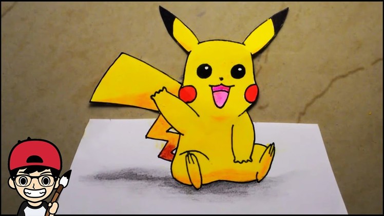 How To Draw Pikachu Step By Step | Pokemon Go 3D