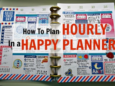 How to Hourly Plan in a Happy Planner