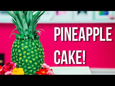 How To Make A PINEAPPLE CAKE! Pineapple Infused Vanilla Cakes with PINEAPPLE BUTTERCREAM!