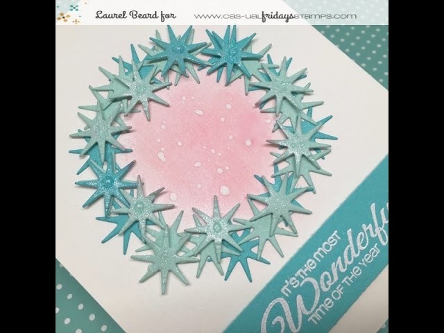 How to make a Snowflake Die Cut Wreath with CAS-ual Fridays