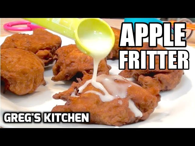 HOW TO MAKE AN APPLE FRITTER - Greg's Kitchen