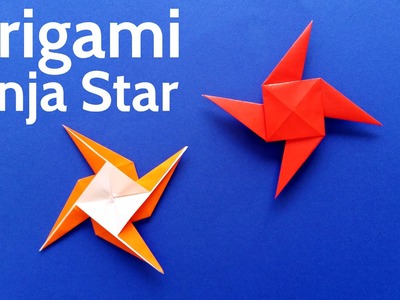 How to Make an Origami Ninja Star. Shuriken. Pinwheel. Windmill - Easy Tutorial