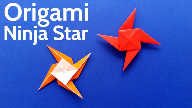 How to Make an Origami Ninja Star. Shuriken. Pinwheel. Windmill - Easy Tutorial