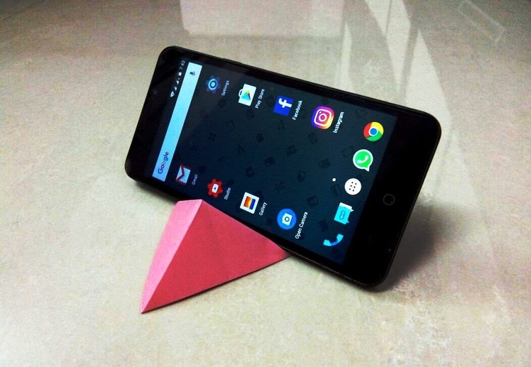 How to make an origami paper mobile phone stand | Origami. Paper Folding Craft, Videos & Tutorials.