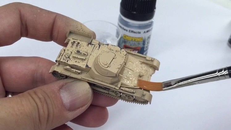 How to make chipping over a 1.72 th scale Pz Ib.