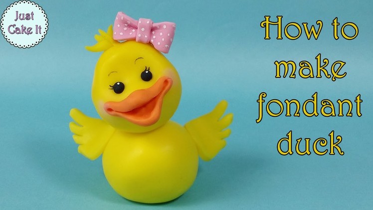 How to make fondant duck