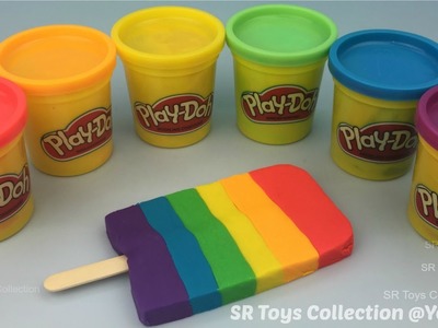 How to Make Play Doh Ice Cream in Rainbow Colours Fun for Kids