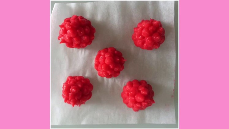 How to make raspberry from korean bean paste