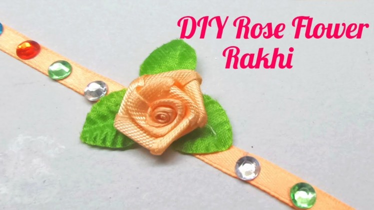 How to make Rose Flower for Raksha Bandhan. Rakhi DIY Rakhi Making. Indian Rakhi Design. Special