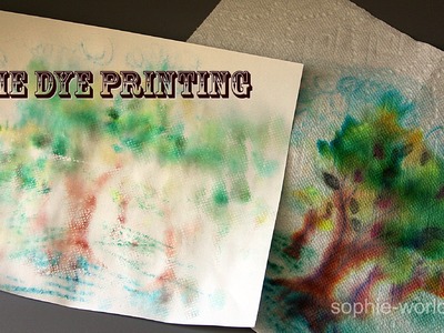 How to Make Your Own Tie Dye Paper | Sophie's World