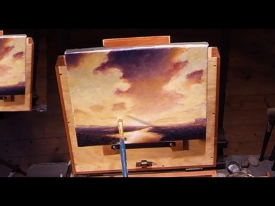 How To Paint An Epic Sunset - Acrylic Painting Lesson For Beginners In Real Time