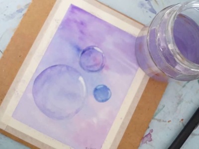How to paint bubbles | watercolor tutorial