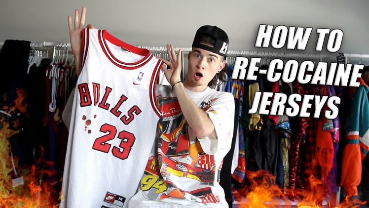 How to Re-Whiten and Remove Stains From Jerseys! Full Restoration!