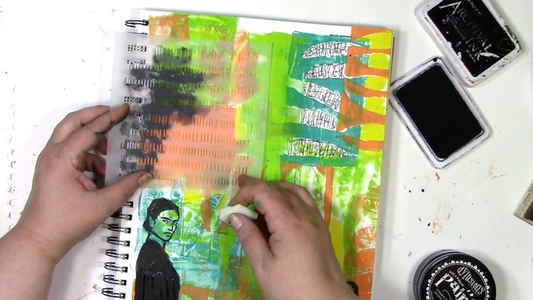 How to use a Gelli print® in your art journal
