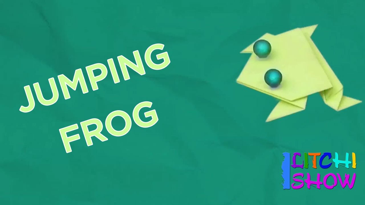 Jumping Frog Making | Simple Paper Folding Crafts for Kids Fun | Easy Origami Activities for Toddler