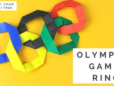 Olympics 2016 Kids Paper Crafts - Easy Origami Ring - Olympic Games Interlocking Rings