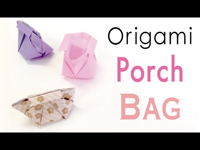 Origami Paper Bag✨Makeup Case✨ Vanity Porch♡ - Origami Kawaii〔#147〕