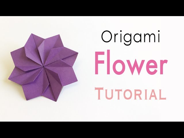 Origami Paper Double Square Flower - Origami Kawaii〔#157〕