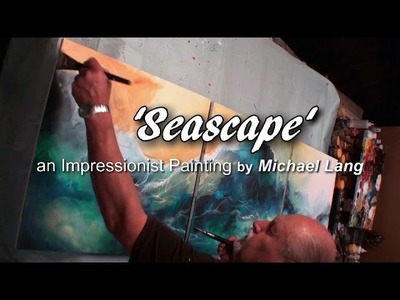 Painting 'Seascape' Washes,Under painting, Layers, Technique, How to DEMO