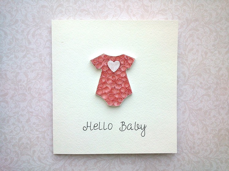 Paper Baby Cards: make paper Quilling Beehive Baby Card. Quilling Card. Baby cards ideas