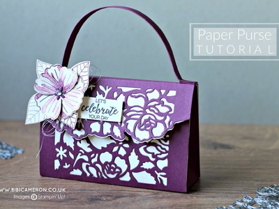 Paper Purse Detailed Floral Thinlits Stampin Up