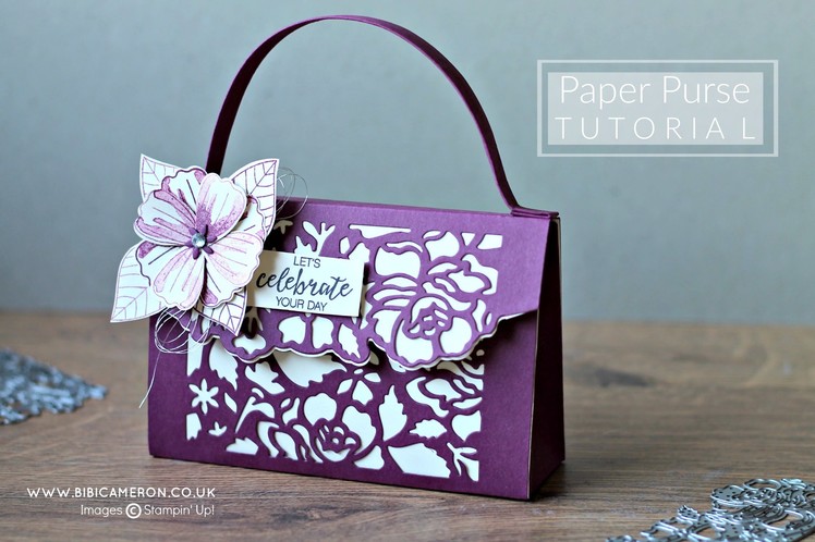 Paper Purse Detailed Floral Thinlits Stampin Up