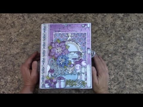 PART 3 TUTORIAL HOLIDAY MINI ALBUM  USING HEARTFELT CREATIONS PAPER COLLECTION   DESIGNS BY SHELLIE