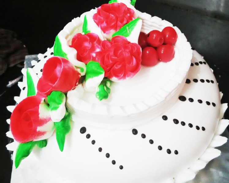 Pineapple cake | how to make pineapple cake | cake frosting | cake decoration