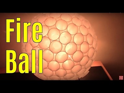 PLASTIC CUP SPHERE LAMP HOW TO