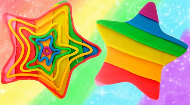 Play - Doh How to Make a Rainbow Star | Cu Kids