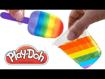 Play Doh Popsicles Treats DIY Ice Cream Ultimate How To Mix Rainbow Colors * RainbowLearning