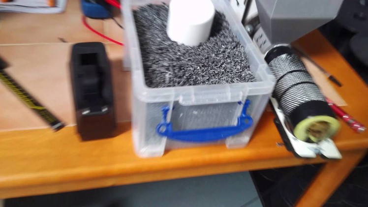 Recycling ABS into usable 3D printing filament with Filastruder and a paper shredder. 