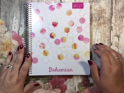 Unboxing and Walkthrough of Kaity's Horizontal Plum Paper Planner 2016.2017