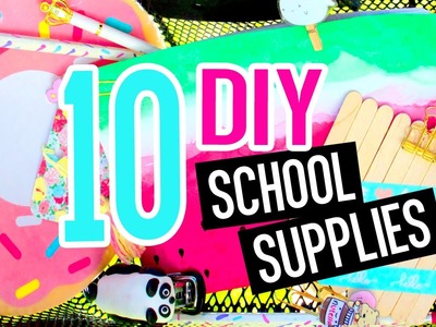 10 DIY Back To School Supplies You NEED To Try! With SARA BEAUTY CORNER!