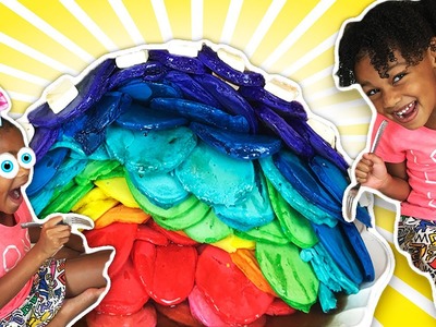 100+ Coats of N̶a̶i̶l̶ ̶P̶o̶l̶i̶s̶h̶  PANCAKES! #Polishmountain | Kids DIY Rainbow Pancake Mountain