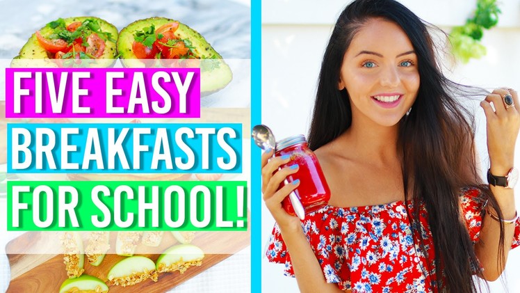 5 Easy and Quick Breakfast. Snack Ideas for School 2016! DIY Back to School Food Ideas!