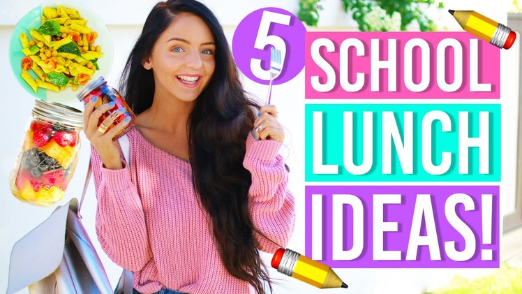 A Week of Healthy Lunch Ideas for Back to School! DIY LUNCHES AND SNACKS FOR SCHOOL!