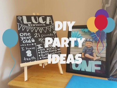 BABY BOY'S FIRST BIRTHDAY | DIY IDEAS