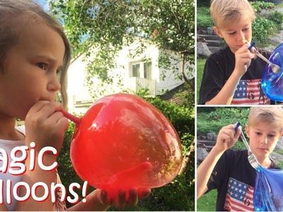 Blowing Magic Balloons! | DIY Easy Crafts for Kids