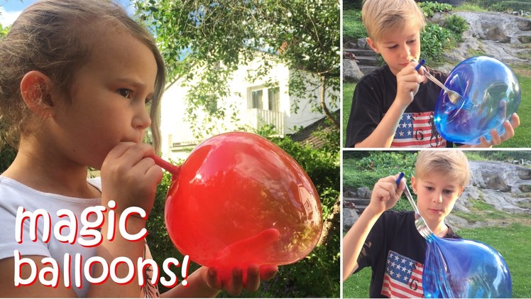 Blowing Magic Balloons! | DIY Easy Crafts for Kids