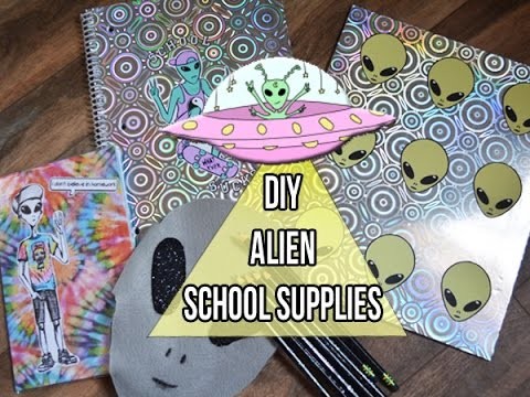 D.I.Y Alien School Supplies & Giveaway!