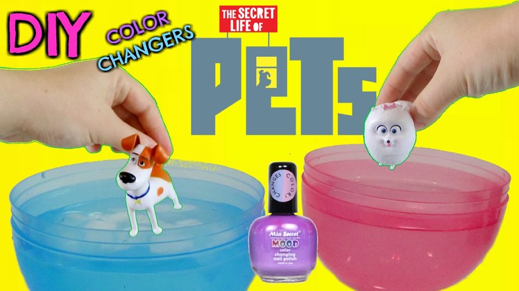 D.i.Y. THE SECRET LIFE OF PETS Color Change Mood Nail Polish! Easy Do it Yourself Project TUYC