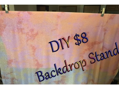 DIY $8 Backdrop stand using PVC pipe